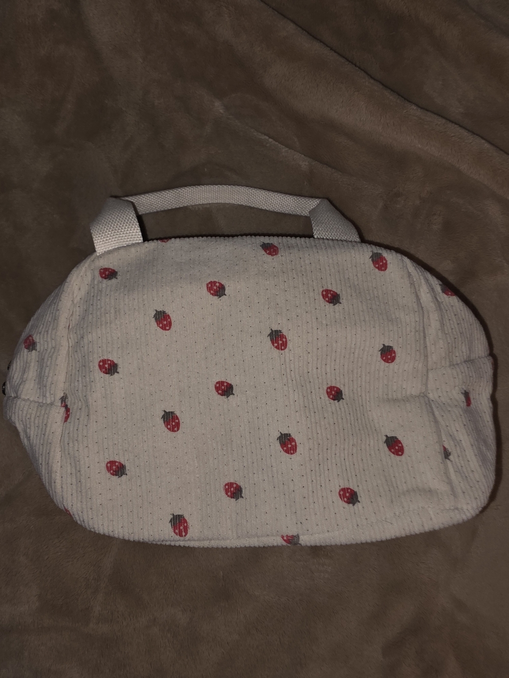 Women’s Cream Strawberry Print Lunchbox
